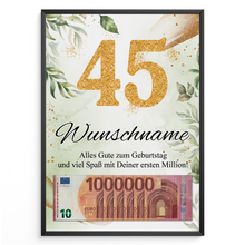 Laden Sie das Bild in den Galerie-Viewer, Personalisiertes Geschenk zum 45. Geburtstag Männer Frauen Geburtstagsgeschenk Geschenk
