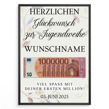 Laden Sie das Bild in den Galerie-Viewer, Jugendweihe Geldgeschenk Personalisiert Geschenkidee
