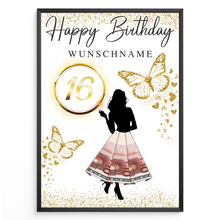 Laden Sie das Bild in den Galerie-Viewer, 16. Geburtstag Geldgeschenk Personalisiert Frauen Geburtstagsgeschenk Geld Geschenkidee