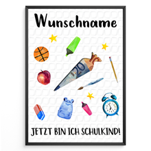 Laden Sie das Bild in den Galerie-Viewer, Personalisiertes Geschenk zur Einschulung Geldgeschenk Schulanfang Schultüte