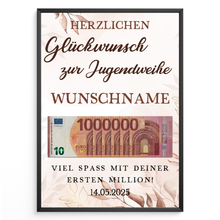 Laden Sie das Bild in den Galerie-Viewer, Jugendweihe Geldgeschenk Personalisiert Geschenkidee Jugendweihe