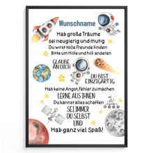 Laden Sie das Bild in den Galerie-Viewer, Affirmationsposter Personalisiertes Geschenk zum Schulanfang