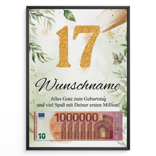 Laden Sie das Bild in den Galerie-Viewer, Personalisiertes Geschenk zum 17. Geburtstag Männer Frauen Geburtstagsgeschenk Geschenk