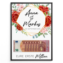 Laden Sie das Bild in den Galerie-Viewer, Personalisiertes Hochzeitsgeschenk Geldgeschenk Brautpaar Hochzeit Geld verschenken