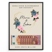 Laden Sie das Bild in den Galerie-Viewer, Hochzeitsgeschenk Personalisiert Geldgeschenk Brautpaar Hochzeit Geld verschenken