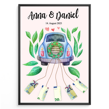 Laden Sie das Bild in den Galerie-Viewer, Personalisiertes Geldgeschenk Hochzeitsgeschenk personalisierbar