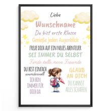 Laden Sie das Bild in den Galerie-Viewer, Einschulung Personalisiertes Geschenk Mädchen Schulanfang Schultüte