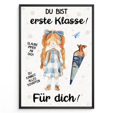 Laden Sie das Bild in den Galerie-Viewer, Geldgeschenk zur Einschulung Schultüte Mädchen Schulanfang Erstklässler Geschenk