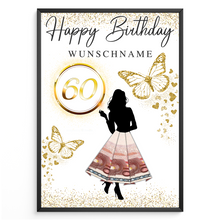 Laden Sie das Bild in den Galerie-Viewer, 60. Geburtstag Geldgeschenk Personalisiert Frauen Geburtstagsgeschenk Geld Geschenkidee