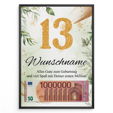 Laden Sie das Bild in den Galerie-Viewer, Personalisiertes Geschenk zum 13. Geburtstag Männer Frauen Geburtstagsgeschenk Geschenk
