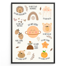 Laden Sie das Bild in den Galerie-Viewer, Affirmationsposter Geschenk zum Schulanfang positive Affirmation Einschulung