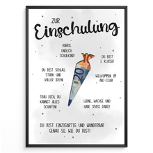 Laden Sie das Bild in den Galerie-Viewer, Geldgeschenk zur Einschulung Schultüte Jungen Mädchen Schulanfang Erstklässler