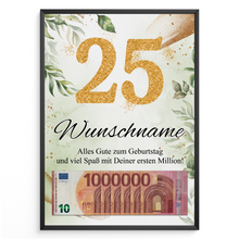 Laden Sie das Bild in den Galerie-Viewer, Personalisiertes Geschenk zum 25. Geburtstag Männer Frauen Geburtstagsgeschenk Geschenk