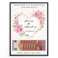 Laden Sie das Bild in den Galerie-Viewer, Hochzeitsgeschenk Personalisiert Geldgeschenk Brautpaar Hochzeit Geld verschenken Hochzeit