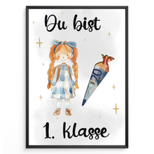 Laden Sie das Bild in den Galerie-Viewer, Mädchen Einschulung Geldgeschenk Zuckertüte Schulanfang Geschenk Schulstart
