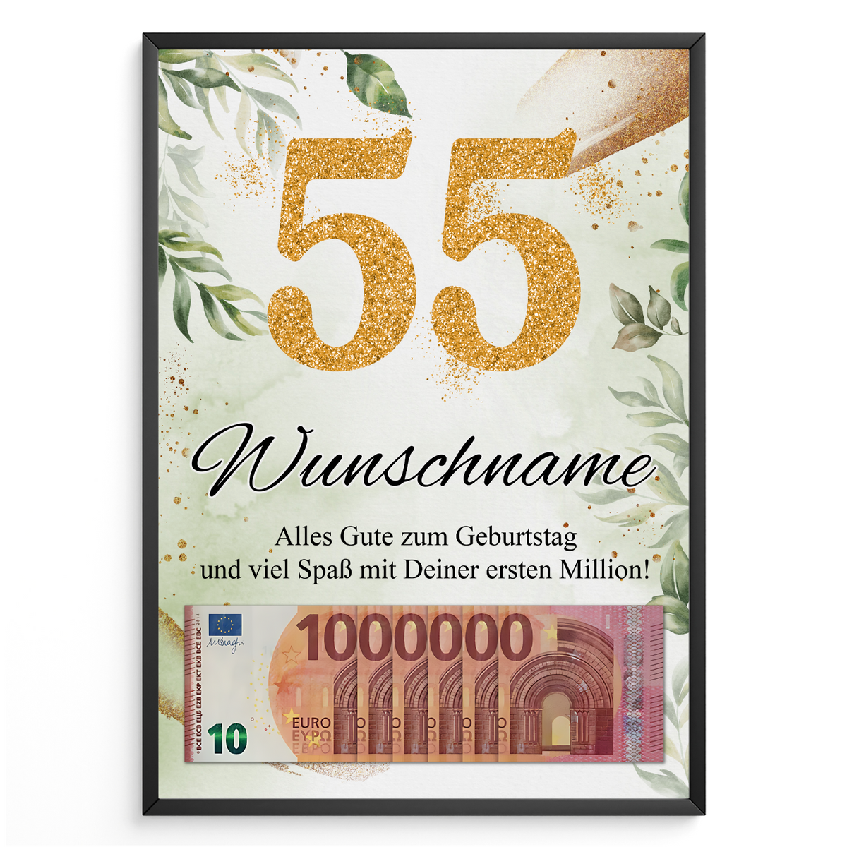 55. Geburtstag Geschenk Für Frauen – Makeup-Tasche Mit Boho Regenbogen-Design, 24,6 X 17,8 Cm, Aus Baumwolle/Leinen