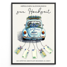 Laden Sie das Bild in den Galerie-Viewer, Geldgeschenk Hochzeit | Hochzeitsgeschenk für Brautpaar Geld Hochzeitsgeschenke | Hochzeitsauto Geld kreativ verschenken