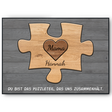 Laden Sie das Bild in den Galerie-Viewer, Mama Geschenk personalisiert | Mutter Geburtstag Mama Familienbild gestalten | Muttertag personalisierte Geschenke Mama Puzzle
