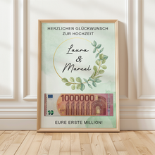 Laden Sie das Bild in den Galerie-Viewer, Hochzeitsgeschenk Personalisiert Geldgeschenk Brautpaar Hochzeit Geld