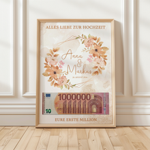 Laden Sie das Bild in den Galerie-Viewer, Geldgeschenk Personalisiertes Hochzeitsgeschenk für Brautpaar Hochzeit Geld kreativ verschenken