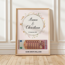 Laden Sie das Bild in den Galerie-Viewer, Personalisiertes Hochzeitsgeschenk Geldgeschenk Brautpaar Hochzeit