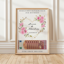 Laden Sie das Bild in den Galerie-Viewer, Hochzeitsgeschenk Personalisiert Geldgeschenk Brautpaar Hochzeit Geld verschenken Hochzeit