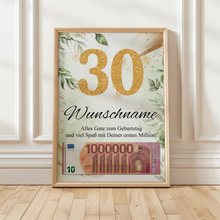 Laden Sie das Bild in den Galerie-Viewer, Personalisiertes Geschenk zum 30. Geburtstag Männer Frauen Geburtstagsgeschenk Geschenk