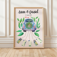 Laden Sie das Bild in den Galerie-Viewer, Personalisiertes Geldgeschenk Hochzeitsgeschenk personalisierbar