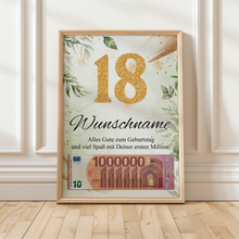 Laden Sie das Bild in den Galerie-Viewer, Personalisiertes Geschenk zum 18. Geburtstag Männer Frauen Geburtstagsgeschenk Geschenk