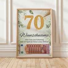 Laden Sie das Bild in den Galerie-Viewer, Personalisiertes Geschenk zum 70. Geburtstag Männer Frauen Geburtstagsgeschenk Geschenk