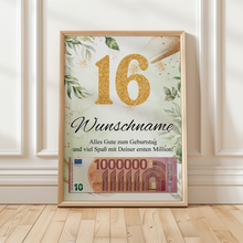 Laden Sie das Bild in den Galerie-Viewer, Personalisiertes Geschenk zum 16. Geburtstag Männer Frauen Geburtstagsgeschenk Geschenk