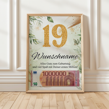 Laden Sie das Bild in den Galerie-Viewer, Personalisiertes Geschenk zum 19. Geburtstag Männer Frauen Geburtstagsgeschenk Geschenk