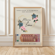 Laden Sie das Bild in den Galerie-Viewer, Hochzeitsgeschenk Personalisiert Geldgeschenk Brautpaar Hochzeit Geld verschenken