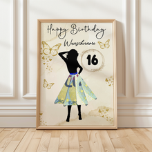 Laden Sie das Bild in den Galerie-Viewer, 16. Geburtstag Geldgeschenk Personalisiert Frauen Geburtstagsgeschenk Geschenkidee personalisierbar