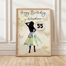 Laden Sie das Bild in den Galerie-Viewer, 55. Geburtstag Geldgeschenk Personalisiert Frauen Geburtstagsgeschenk Geschenkidee personalisierbar