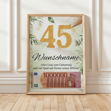 Laden Sie das Bild in den Galerie-Viewer, Personalisiertes Geschenk zum 45. Geburtstag Männer Frauen Geburtstagsgeschenk Geschenk
