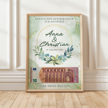 Laden Sie das Bild in den Galerie-Viewer, Hochzeitsgeschenk Personalisiert Geldgeschenk Brautpaar Hochzeit Geld verschenken