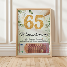 Laden Sie das Bild in den Galerie-Viewer, Personalisiertes Geschenk zum 65. Geburtstag Männer Frauen Geburtstagsgeschenk Geschenk