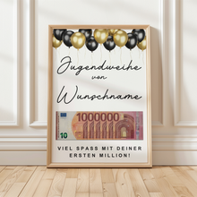 Laden Sie das Bild in den Galerie-Viewer, Personalisiertes Geldgeschenk zur Jugendweihe Geschenkidee Jugendweihe