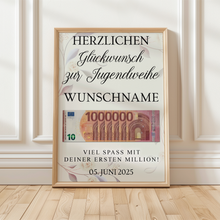 Laden Sie das Bild in den Galerie-Viewer, Jugendweihe Geldgeschenk Personalisiert Geschenkidee