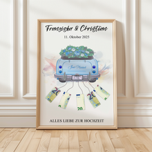 Laden Sie das Bild in den Galerie-Viewer, Hochzeitsgeschenk Personalisiert Geldgeschenk Hochzeitsauto Brautpaar Geld verschenken Hochzeit personalisierbar