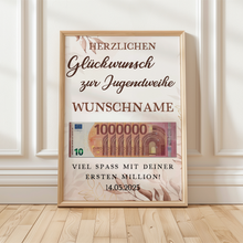 Laden Sie das Bild in den Galerie-Viewer, Jugendweihe Geldgeschenk Personalisiert Geschenkidee Jugendweihe
