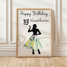 Laden Sie das Bild in den Galerie-Viewer, Geldgeschenk zum 19. Geburtstag Personalisiert Frauen Geburtstagsgeschenk Freundin Geld Geschenkidee