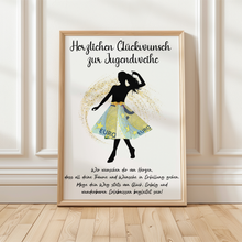 Laden Sie das Bild in den Galerie-Viewer, Geldgeschenk Jugendweihe Geschenk Mädchen Geldgeschenk Jugendweihe Karte Deko