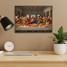 Laden Sie das Bild in den Galerie-Viewer, Das letzte Abendmahl Poster – Lustige Pizza Parodie Wanddeko für Küche
