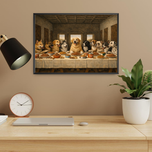 Laden Sie das Bild in den Galerie-Viewer, Hunde Abendmahl Poster – Lustige Kunst Parodie mit Hunden, Geschenkidee
