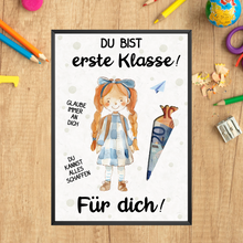 Laden Sie das Bild in den Galerie-Viewer, Geldgeschenk zur Einschulung Schultüte Mädchen Schulanfang Erstklässler Geschenk