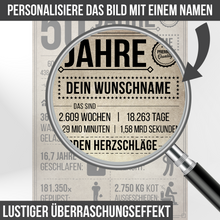 Laden Sie das Bild in den Galerie-Viewer, 23. Geburtstag Geschenk | 23 Jahre Geburtstagsgeschenk personalisiert | Jahrgang 2002 Geschenkidee Geburtstagskarte