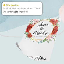 Laden Sie das Bild in den Galerie-Viewer, Personalisiertes Hochzeitsgeschenk Geldgeschenk Brautpaar Hochzeit Geld verschenken