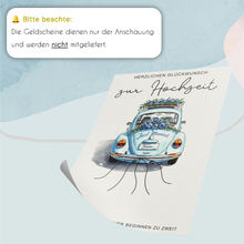 Laden Sie das Bild in den Galerie-Viewer, Geldgeschenk Hochzeit | Hochzeitsgeschenk für Brautpaar Geld Hochzeitsgeschenke | Hochzeitsauto Geld kreativ verschenken